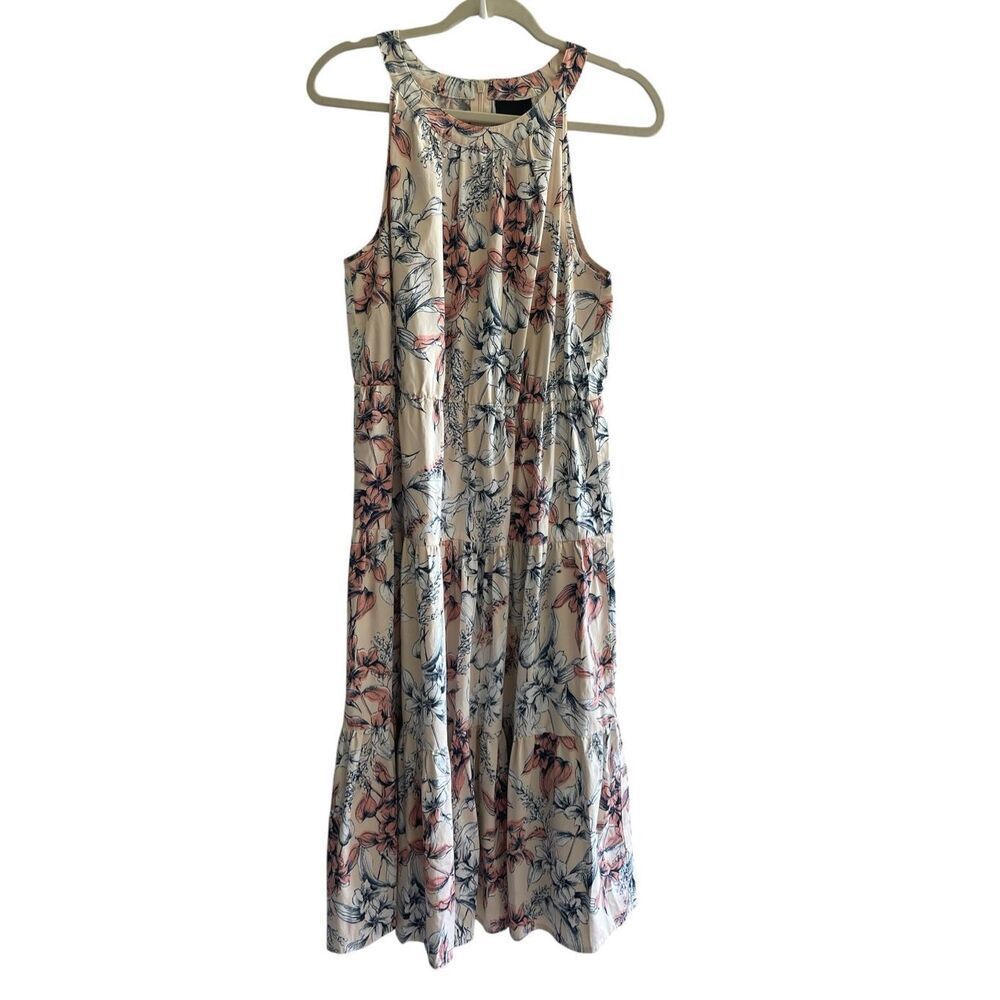 Alex Marie Dress Floral Garden Maxi Peach Pink Summer Women’s Size 10
